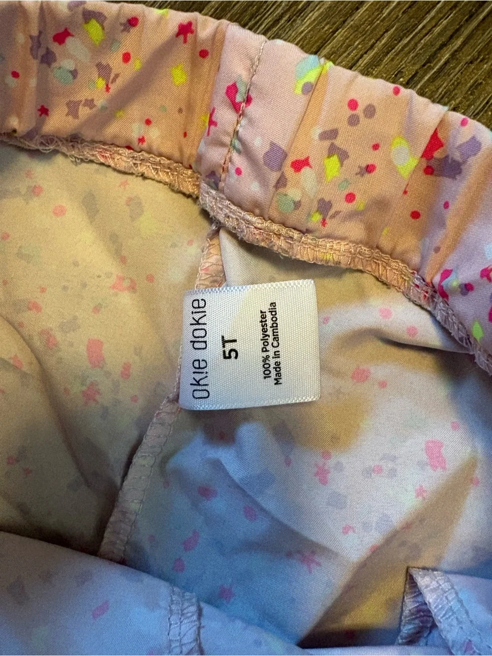 Girls' Pink Confetti Print Active Shorts